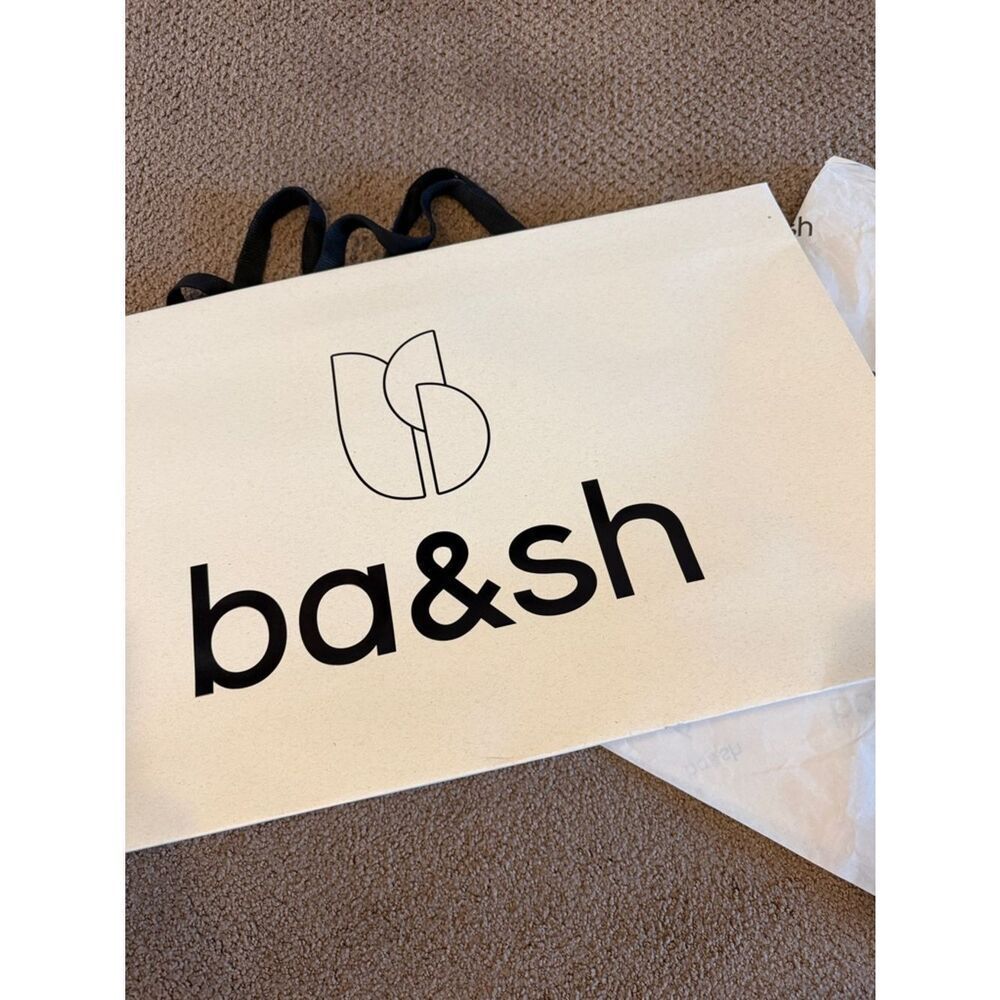 ba&sh Extra Large Shopping Bag with Tissue Paper